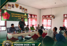 TIM PENYULUH KARHUTLA MABES TNI BERIKAN PENYULUHAN DI BANJAR AGUNG, TEKANKAN PENCEGAHAN DAN DETEKSI DINI