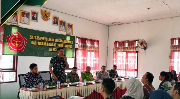 TIM PENYULUH KARHUTLA MABES TNI BERIKAN PENYULUHAN DI BANJAR AGUNG, TEKANKAN PENCEGAHAN DAN DETEKSI DINI