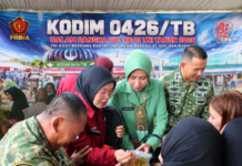Kodim 0426 TB, Gelar Bazar Murah Serentak Dalam Rangka HUT Ke-81 TNI