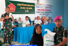 TIM MABES TNI BERIKAN PENYULUHAN KARHUTLA KEPADA WARGA DESA SRI TANJUNG MESUJI