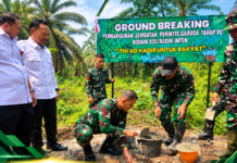 Ground Breaking Serentak Jembatan Garuda Tahap VII, Korem 043/Gatam Bangun 23 Titik Jembatan di Lampung