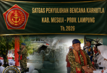 TIM MABES TNI BERIKAN PENYULUHAN KARHUTLA KEPADA GURU DAN SISWA DI SMAN 1 TANJUNG RAYA