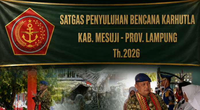 TIM MABES TNI BERIKAN PENYULUHAN KARHUTLA KEPADA GURU DAN SISWA DI SMAN 1 TANJUNG RAYA