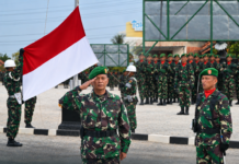 Mayor Inf Arif Affuan Danramil 426-03 Rawajitu, Menjadi Irup Upacara 17-an
