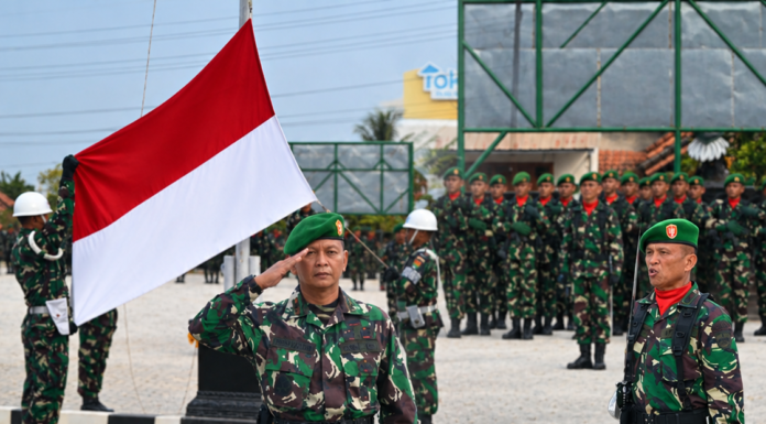 Mayor Inf Arif Affuan Danramil 426-03 Rawajitu, Menjadi Irup Upacara 17-an