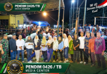 Babinsa Hadiri Turnamen Voli HUT Kampung Rejo Sari, Pererat Kebersamaan dengan Warga