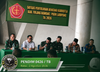 TIM MABES TNI GELAR PENYULUHAN PENCEGAHAN DAN PENANGGULANGAN KARHUTLA DI KAMPUNG PENAWAR JAYA