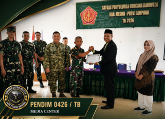 TIM PENYULUH KARHUTLA MABES TNI BERIKAN EDUKASI PENCEGAHAN KARHUTLA KEPADA MAHASISWA STIS DARUL HUDA MESUJI