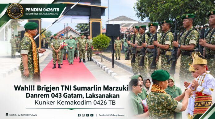 *Wah!!! Brigjen TNI Sumarlin Marzuki Danrem 043 Gatam, Laksanakan Kunker Kemakodim 0426 TB*