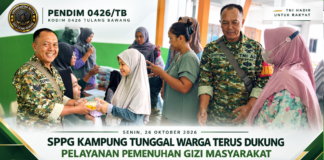 SPPG Kampung Tunggal Warga Terus Dukung Pelayanan Pemenuhan Gizi Masyarakat